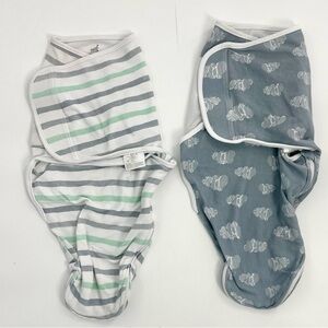 Aden + Anais Gender Neutral Swaddle‎ Bundle (2) Soft easy baby sleep blanket 0-3
